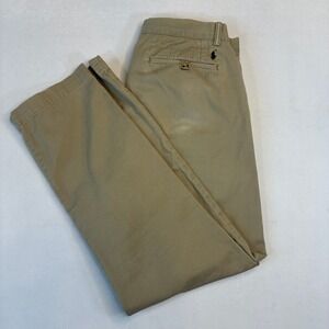 Polo Ralph Lauren Mens Classic Fit Chino Pants Tan Khaki 32x32 (Fits 32x30)